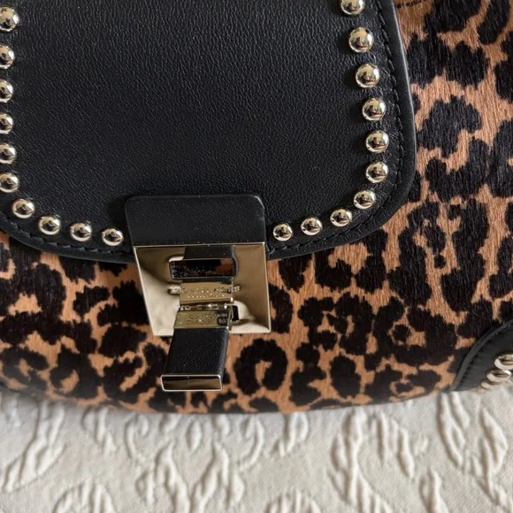 MICHAEL KORS COLLECTION Calf Hair Shoulder Bag with Stud Detail - Picture 15 of 16